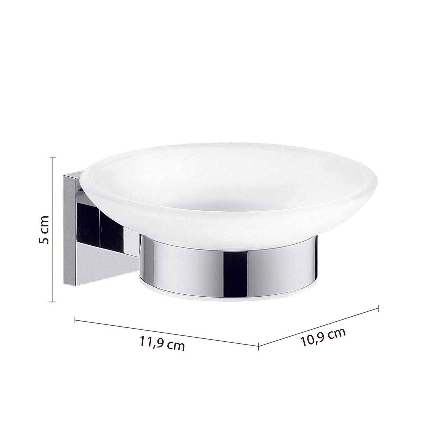 Portasapone in Acciaio Inox di Gedy serie New Jersey - Cromato by CeramicStore | Lo specialista del tuo bagno