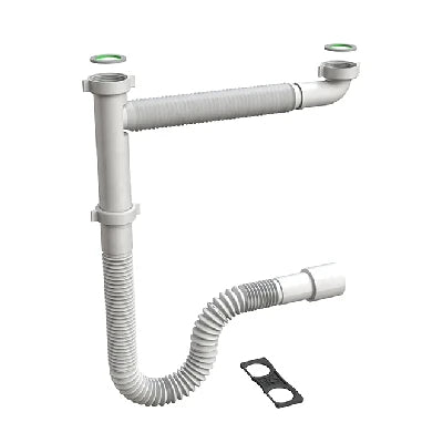 Sifone flessibile per lavello cucina flexybon 1 1/2