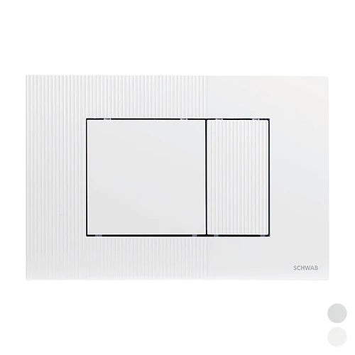 Placca doppio scarico metis cromo lucido