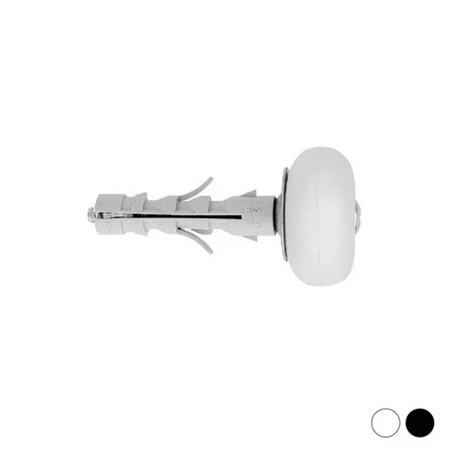 Tassello in nylon ta con fermaporta d.30 9x40 fermaporta d.30 bianco