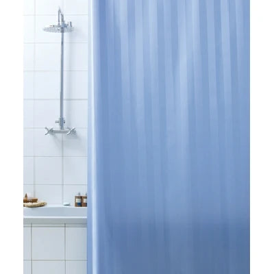 Tenda per doccia 2 lati in tessuto cm. 180 x 200 mod. celeste -