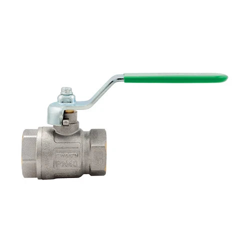 Valvola a sfera ideal dvgw ff con leva piatta passaggio totale 1 1/2 dn 40 30 bar / 435 psi