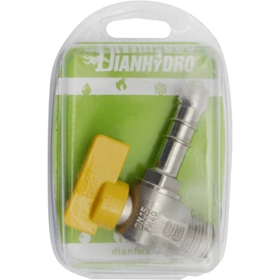 Rubinetto a sfera gas squadra m blister 1/2 x 14 metano