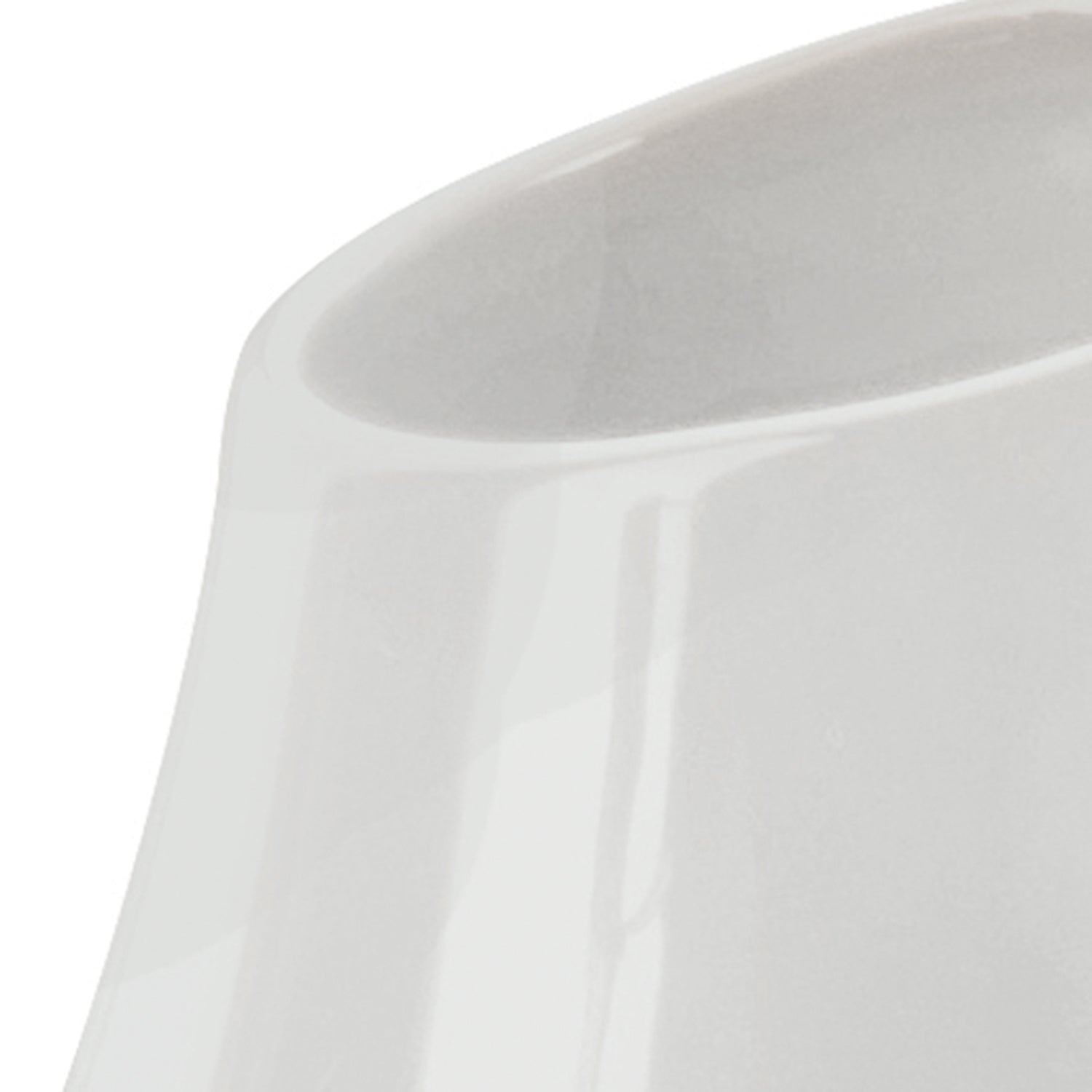 Portaspazzolini in ceramica Gedy modello Azalea - Bianco