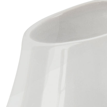 Portaspazzolini in ceramica Gedy modello Azalea - Bianco