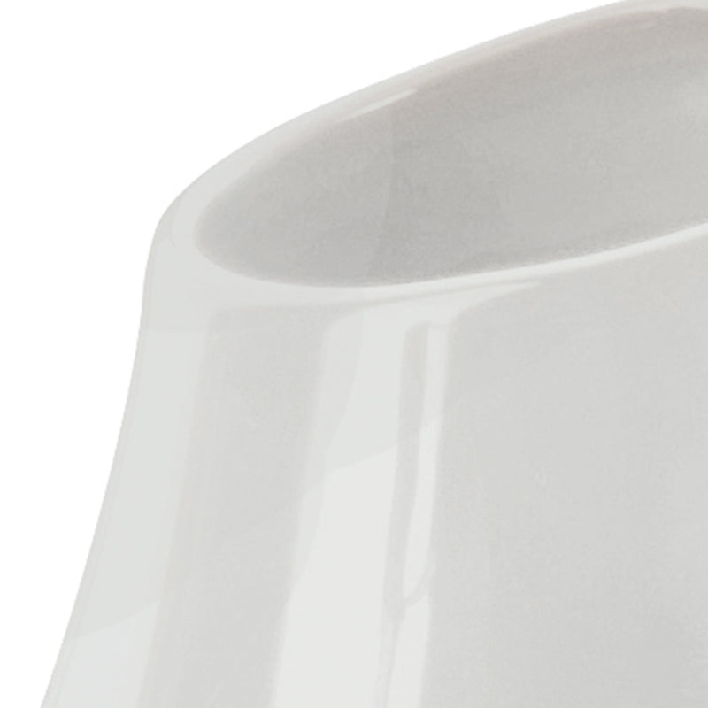 Portaspazzolini in ceramica Gedy modello Azalea - Bianco