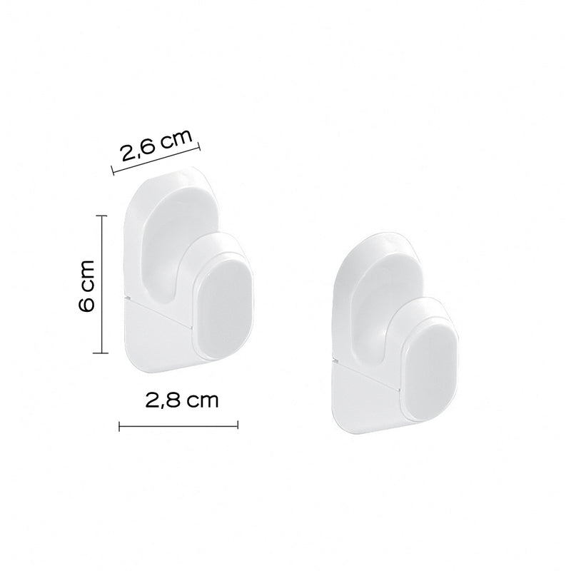 Appendiabiti 2 pezzi di Gedy serie Junior - Bianco by CeramicStore | Lo specialista del tuo bagno