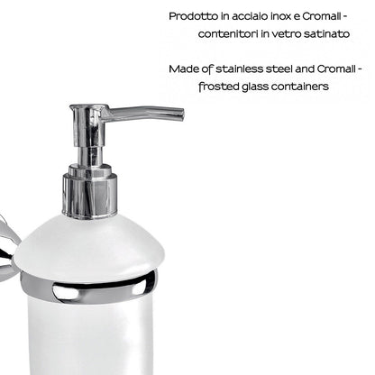 Dispenser sapone in Acciaio Inox Genziana di Gedy - Cromato by CeramicStore | Lo specialista del tuo bagno