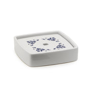 Portasapone in porcellana Gedy serie Cixi - Bianco/Blu