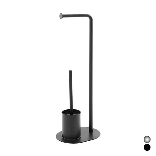 Piantana colonna porta scopino base ovale nero