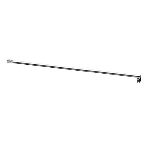 Braccio per walk-in clever c/doppia testa snodabile cm120 nero
