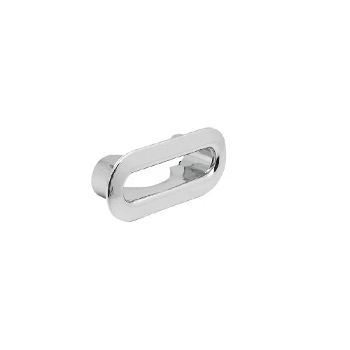 Ghiera ovale bombata per troppo pieno in abs diam. 38x11