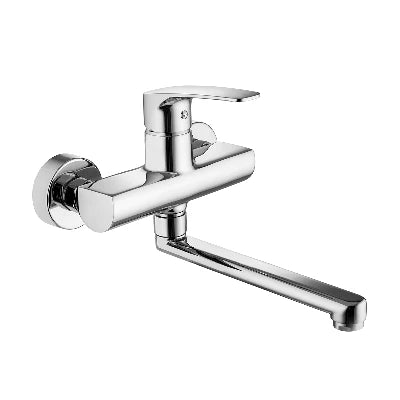 Miscelatore monoc. lavello a muro linea lime cromo