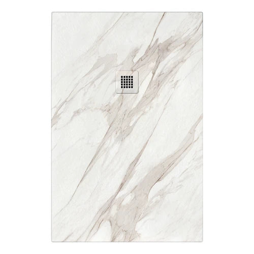 Piatto doccia nymo design finitura calacatta cm 80 x 100
