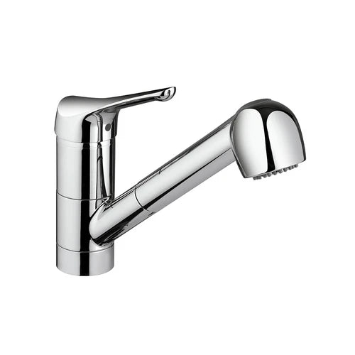 Miscelatore monocomando lavello con doccia estraibile linea m2 cromo