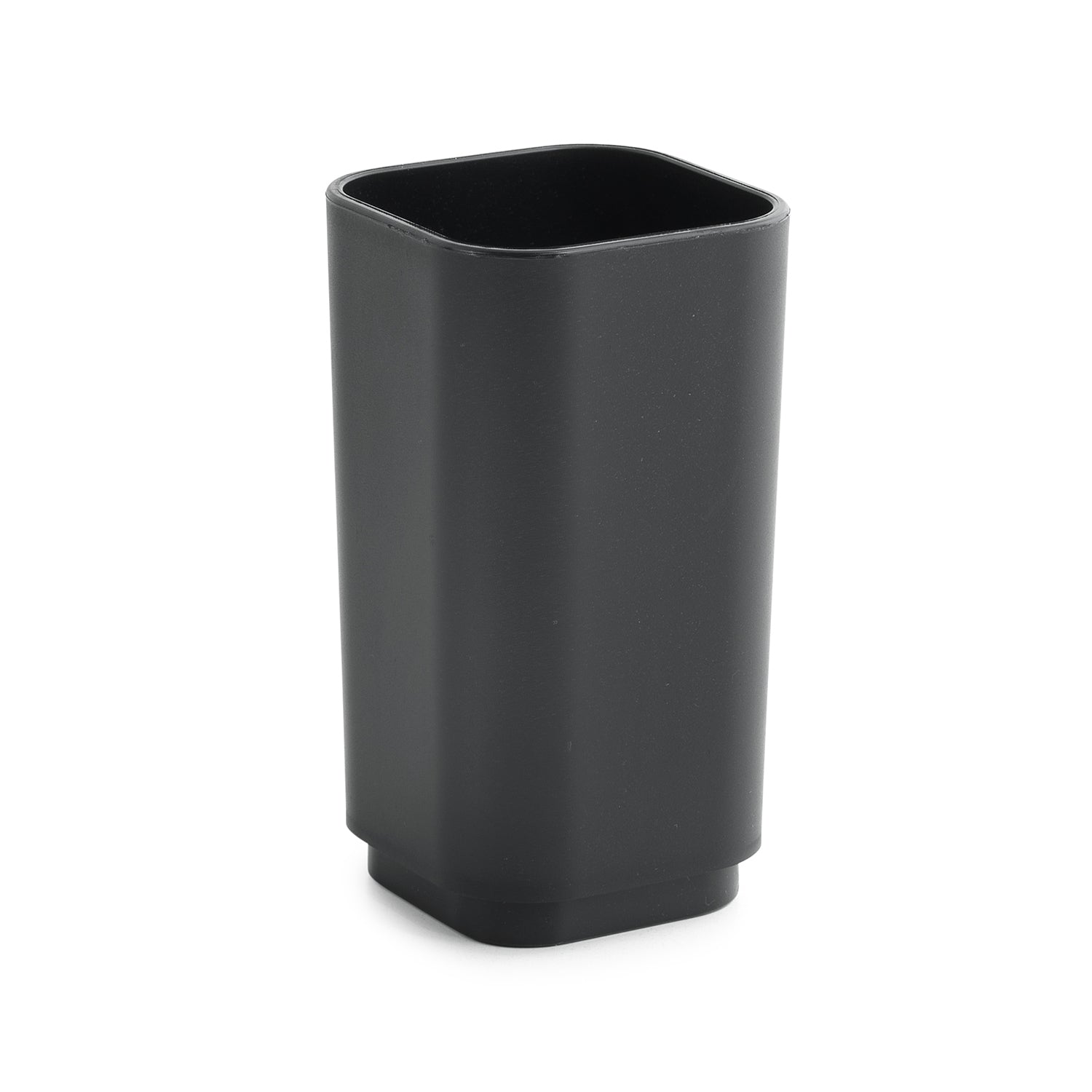 Portaspazzolini in materiale plastico riciclato Gedy serie Seventy Ekoplà  - Nero Matt