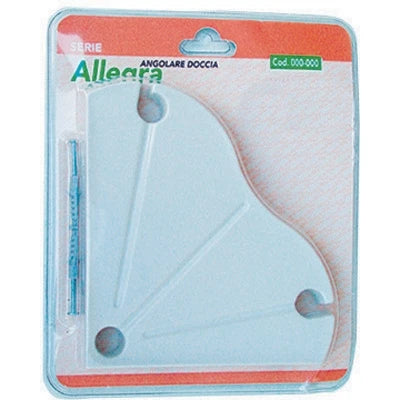 Porta sapone angolare serie allegra bianco