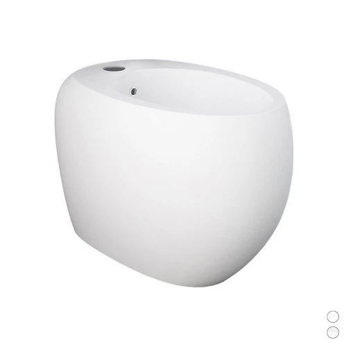 Bidet filo muro cloud fissaggio nascosto er. rubinetto bianco opaco mat