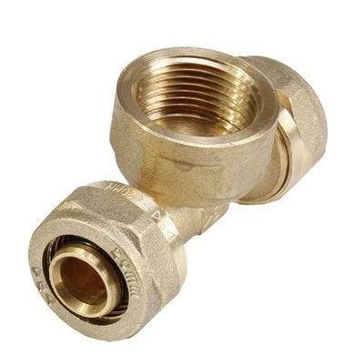 Tee f/filetto f/f a compressione per multistrato 32 x 1 x 32