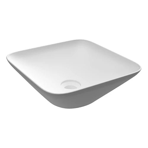 Lavabo da appoggio quadrato senza foro variant 36x36 cm bianco