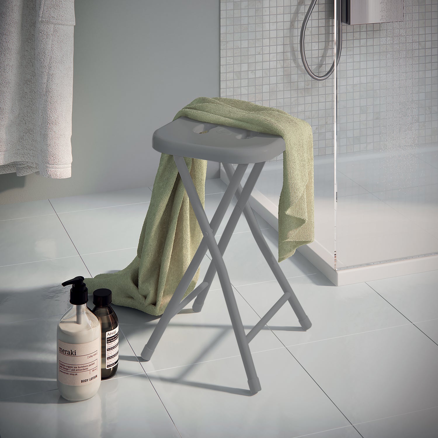 Sgabello richiudibile Gedy - Grigio