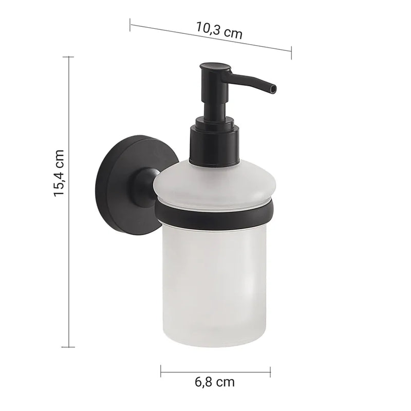 Seifenspender aus Edelstahl und Cromall Gedy Serie Felce - Verchromt