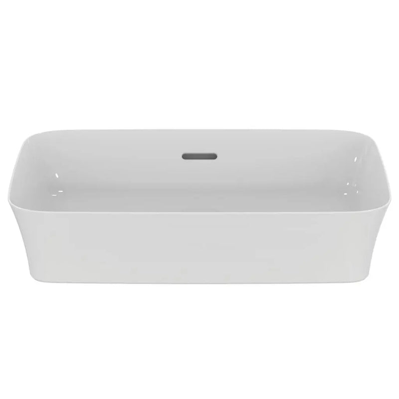 Lavabo da appoggio rettangolare 55x38 cm con foro troppo pieno Ideal Standard Ipalyss E207801