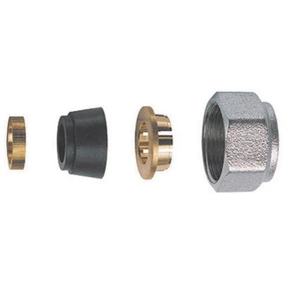 Kit di tenuta in gomma a compressione per tubo rame 4 pz diam. 10