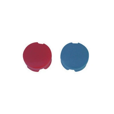 Placchette rosso/blu per maniglie zucchetti -