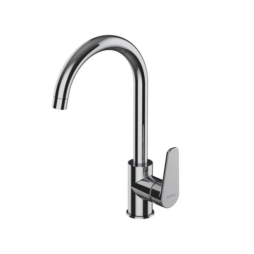 Miscelatore monocomando lavello canna tonda serie smeraldo cromo