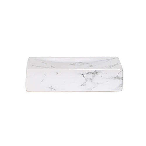 Porta sapone in ceramica toscana bianco
