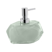 Dosasapone con erogatore in plastica cromata Gedy serie Chanelle - Verde Menta