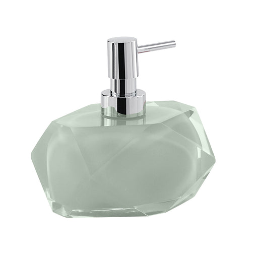 Dosasapone con erogatore in plastica cromata Gedy serie Chanelle - Verde Menta