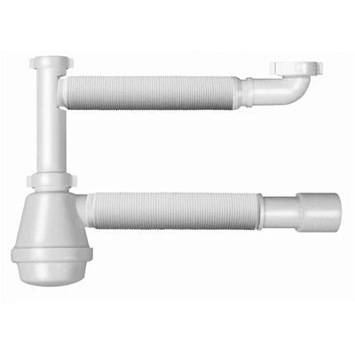 Sifone flexybon magnum 2 vie senza piletta 1 1/2