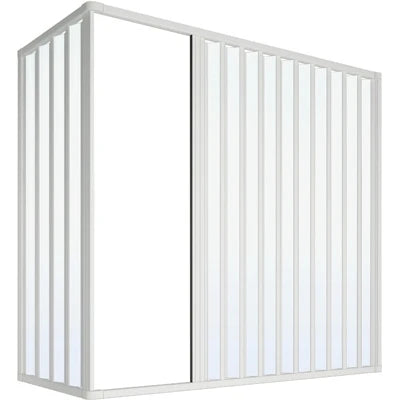 Box vasca soffietto 2 lati riducibile mod. mery lux cm 70 x 170