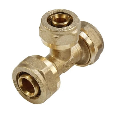 Tee f/f/f a compressione per multistrato diam. 16
