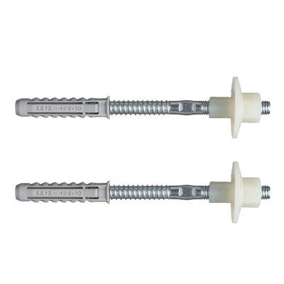 2 pz elementi di fissaggio fischer per lavabi semi-incasso wd tass 14 viti m10x180