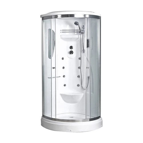 Box doccia ad angolo modello kilimangiaro con idromassaggio cm 90x90