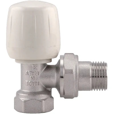 Valvola ad angolo manuale per radiatori e ventilconvettori 3/4
