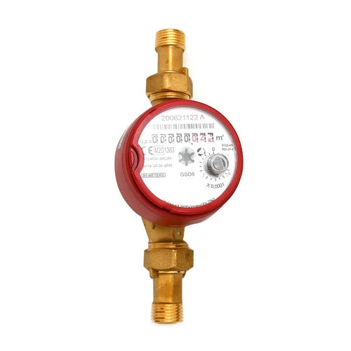 Contatore per acqua calda 90 quadrante asciutto diam. 20 3/4 l. 130