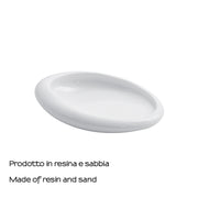 Portasapone da appoggio Gedy serie Iside - Bianco Lucido