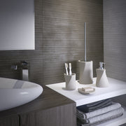 Portasapone in resina e sabbia Gedy serie Libra - Beige