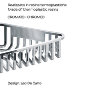 Portaoggetti doccia angolare modello Tiberio di Gedy - Cromato by CeramicStore | Lo specialista del tuo bagno