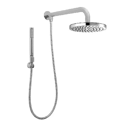Braccio doccia con soffione e doccetta zoe renovation cromo