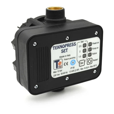 Regolatore di pressione teknopress time presscontrol 1.5 bar