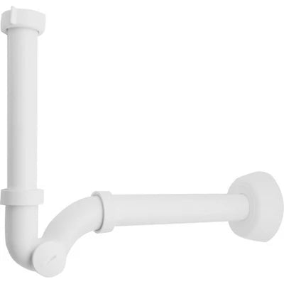 Sifone s monster s bianco senza piletta completo di canotto di scar. 1 1/4 scarico diam. 32