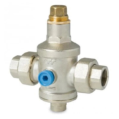 Riduttore di pressione con sede inox e bocchettoni ff 1/2 dn 15