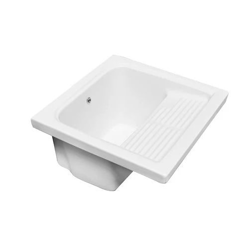 Lavatoio in ceramica con strizzatoio mod. osiride l cm. 62 x p cm. 61