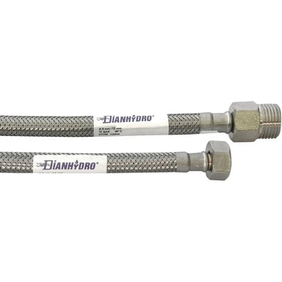 Flessibile inox modello prolungato cm. 60 mf 1/2 x 1/2