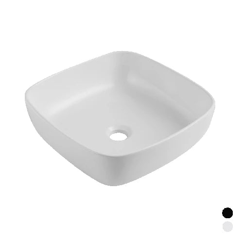 Lavabo da appoggio matt mod. 03 bianco opaco